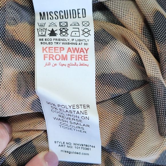 NWT - Missguided Animal Print Tshirt - Picture 5 of 6